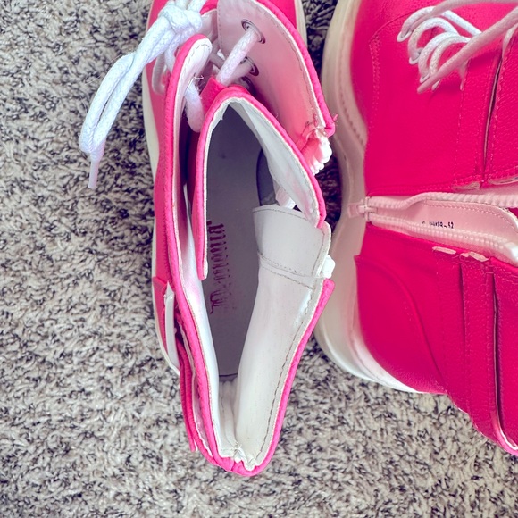 Demonic pixie heart uv technopagan boots Neon Pink - Picture 4 of 6